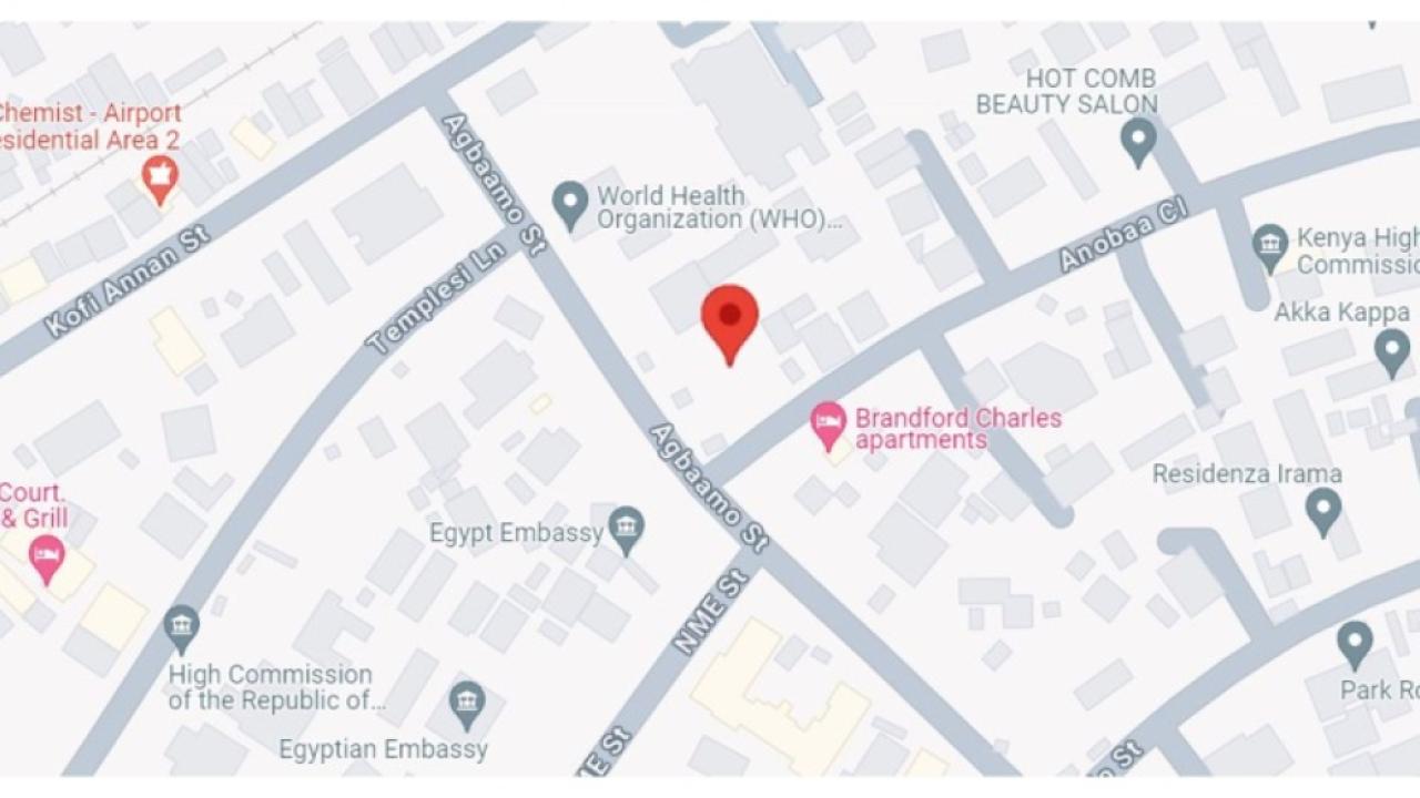 La nueva locación de la Embajada en Colombia en Ghana es Pine Square No. 10 Agbaamo Street