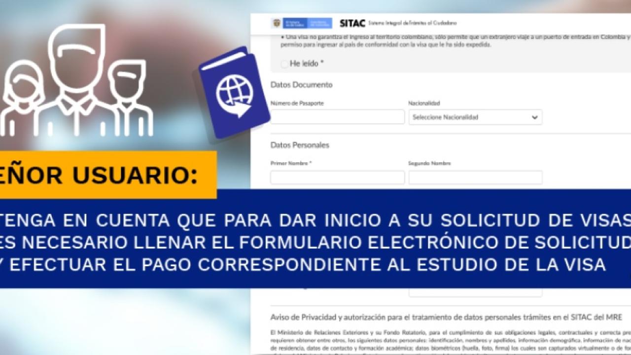 Important Notice: Visa Application - Noticia importante: Proceso de aplicación de una visa